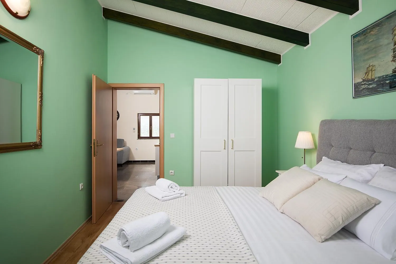 Modern Stone House With Flowers & Playground Medolino